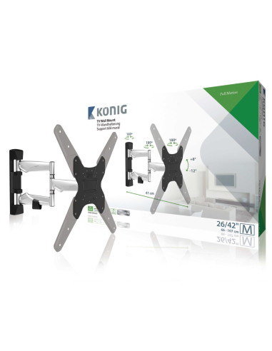 Konig TV Wall Mount M (26"-42", 30kg)