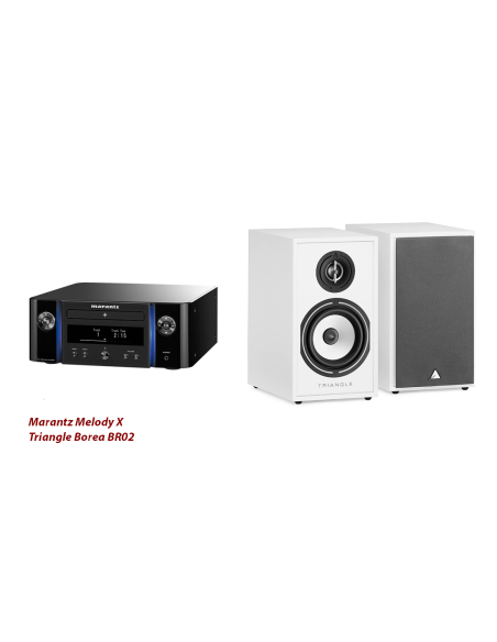 Marantz Melody X (M-CR612) + Triangle BR02 White